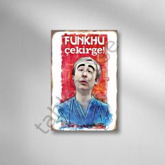 Çekirge Retro Ahşap Poster