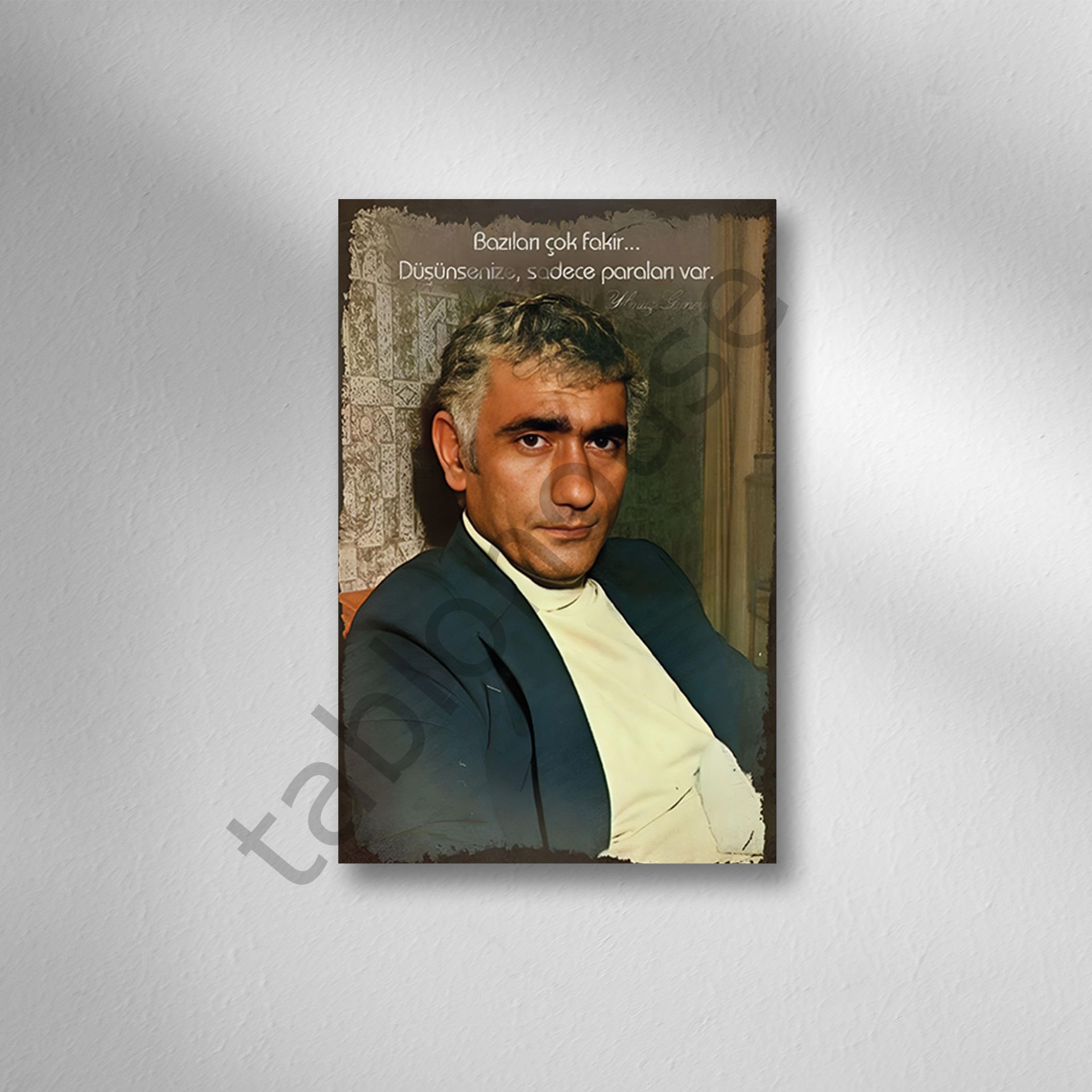 Bazıları Çok Fakir... Retro Ahşap Poster