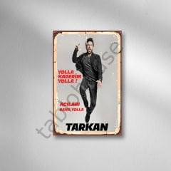 Tarkan ''Yolla Kaderim Yolla'' Retro Ahşap Poster