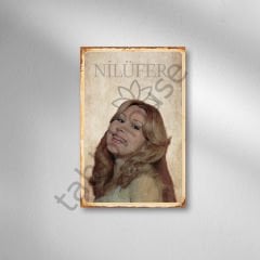 Nilüfer Retro Ahşap Poster