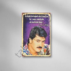 Cengiz Kurtoğlu Retro Ahşap Poster