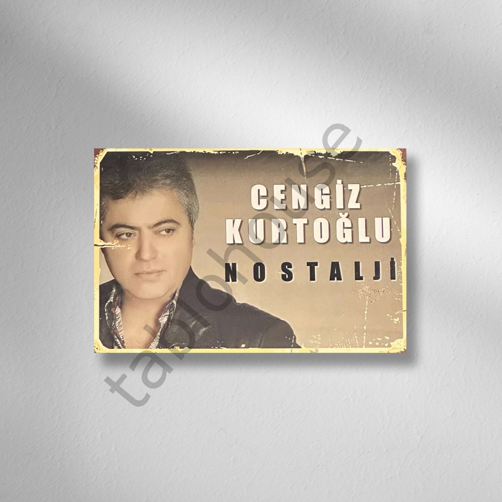 Cengiz Kurtoğlu Retro Ahşap Poster