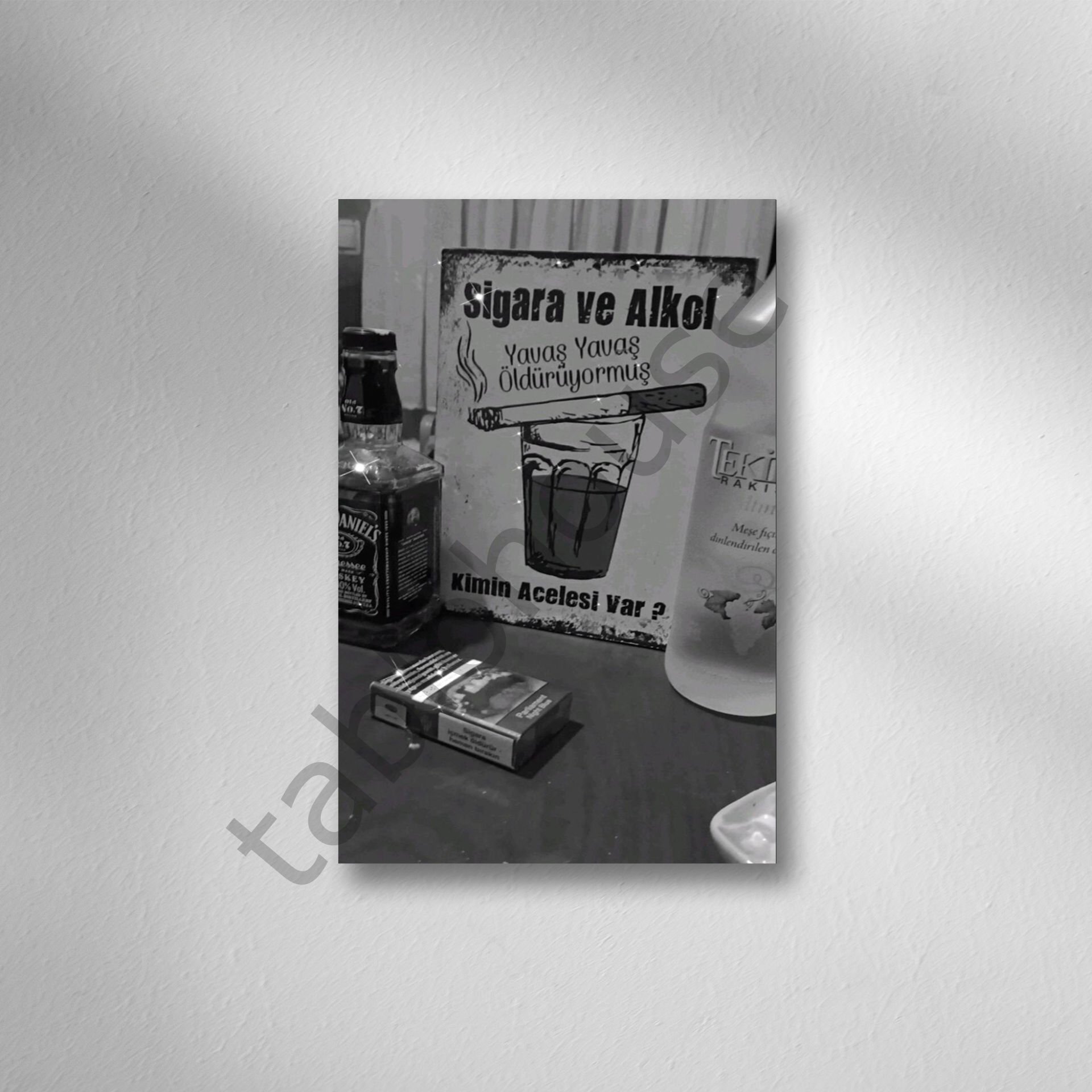 Retro Ahşap Poster
