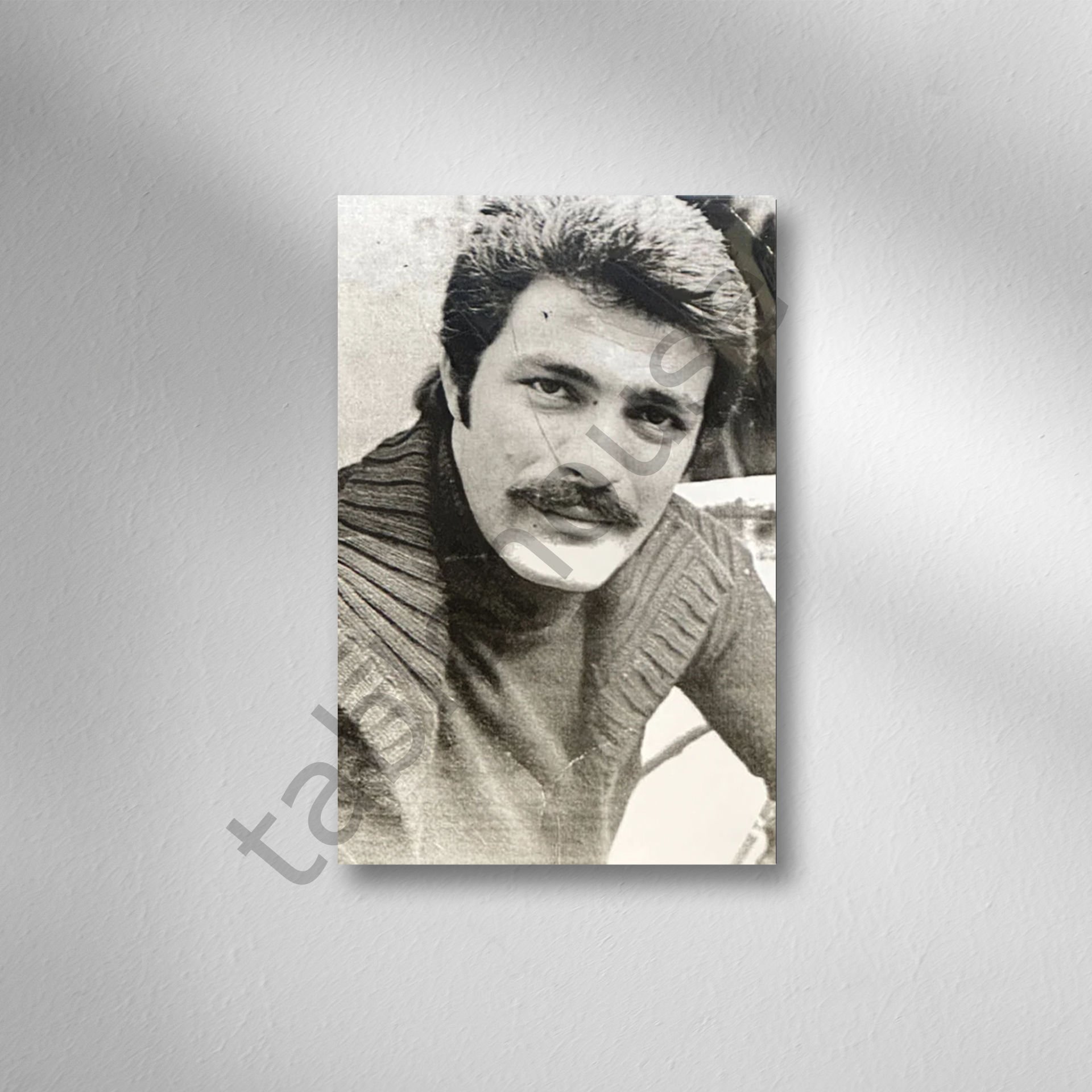 Kadir İnanır Retro Ahşap Poster