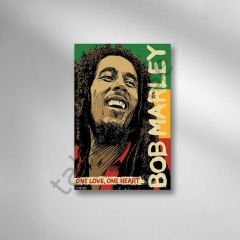 Bob Marley Retro Ahşap Poster
