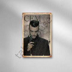 Cem Adrian Retro Ahşap Poster