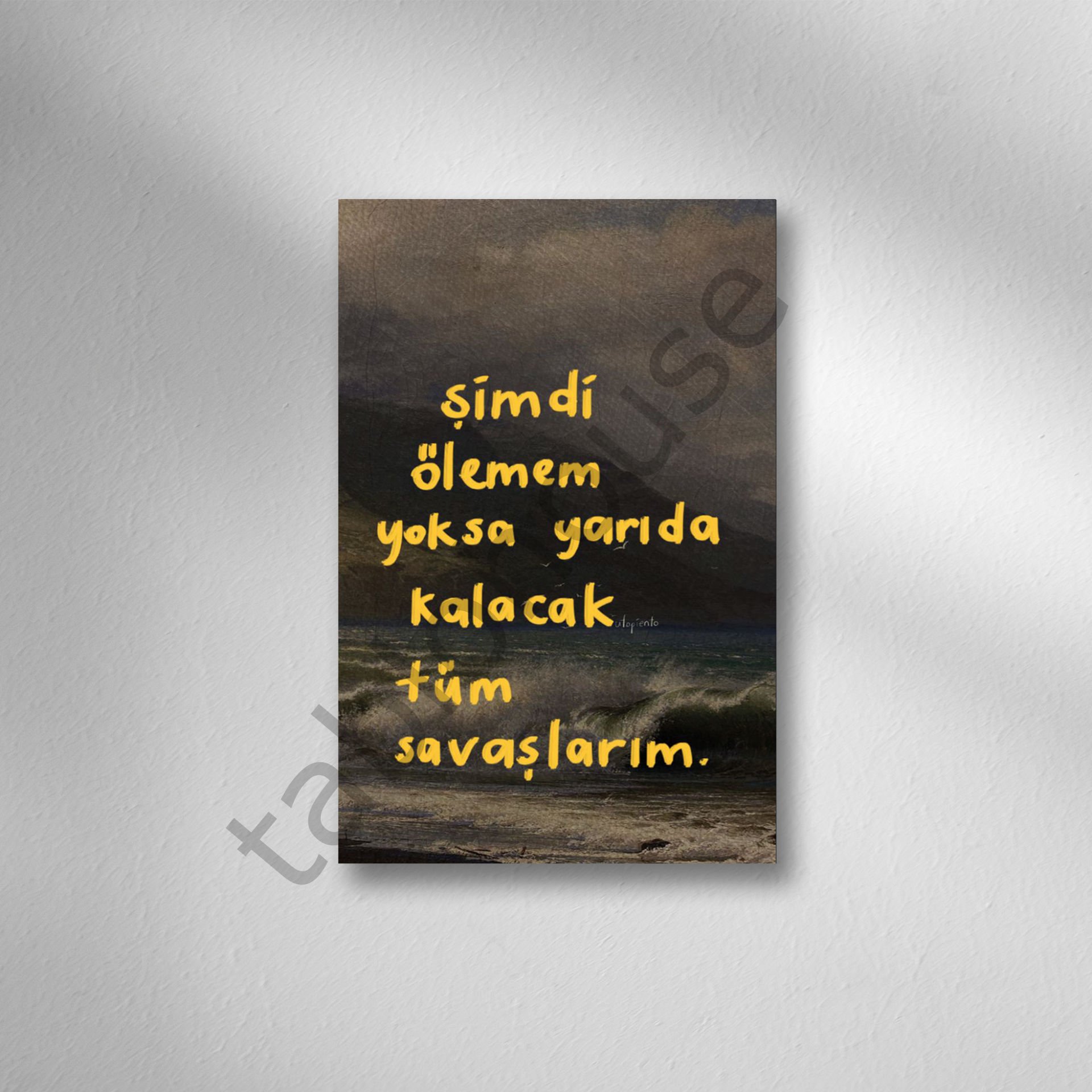 Retro Ahşap Poster