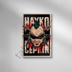 Hayko Cepkin Retro Ahşap Poster