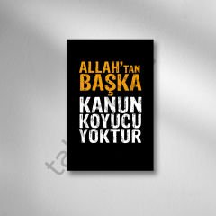 Dini Sözler Retro Ahşap Poster