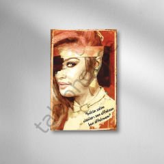 Bütün Zalim Olanları Sen Affetsen Ben Affetmem Retro Ahşap Poster