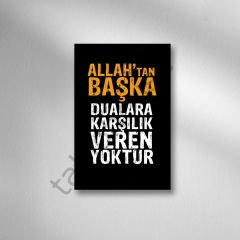 Dini Sözler Retro Ahşap Poster