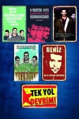 6'lı Retro Ahşap Poster
