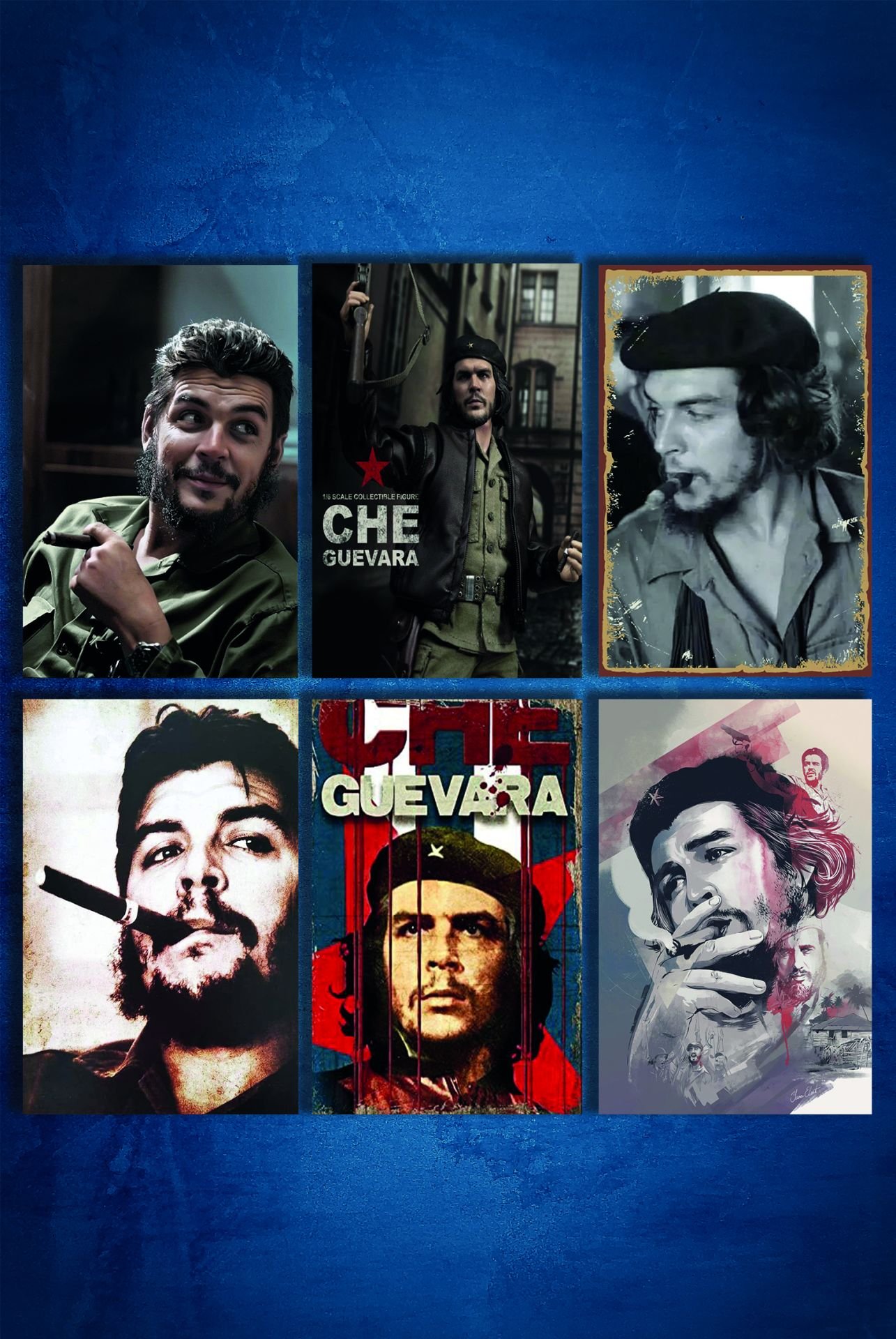 6'lı Retro Ahşap Poster