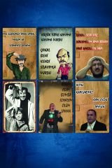 6'lı Retro Ahşap Poster