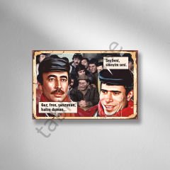 Yeşilçam Nostalji Retro Ahşap Poster