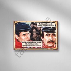 Yeşilçam Nostalji Retro Ahşap Poster