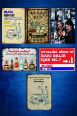 6'lı Retro Ahşap Poster