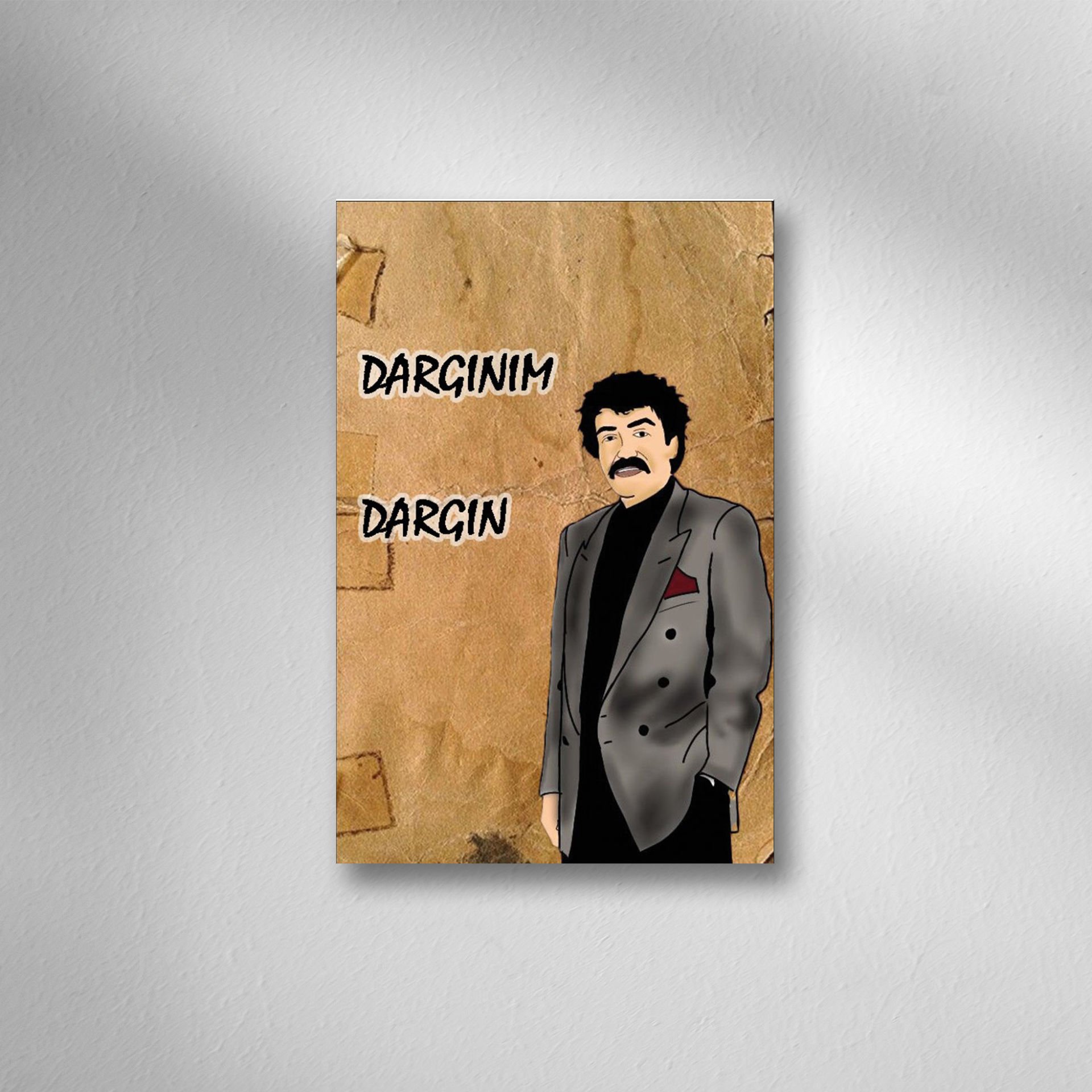 Müslüm Gürses Retro Ahşap Poster