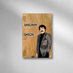 Müslüm Gürses Retro Ahşap Poster