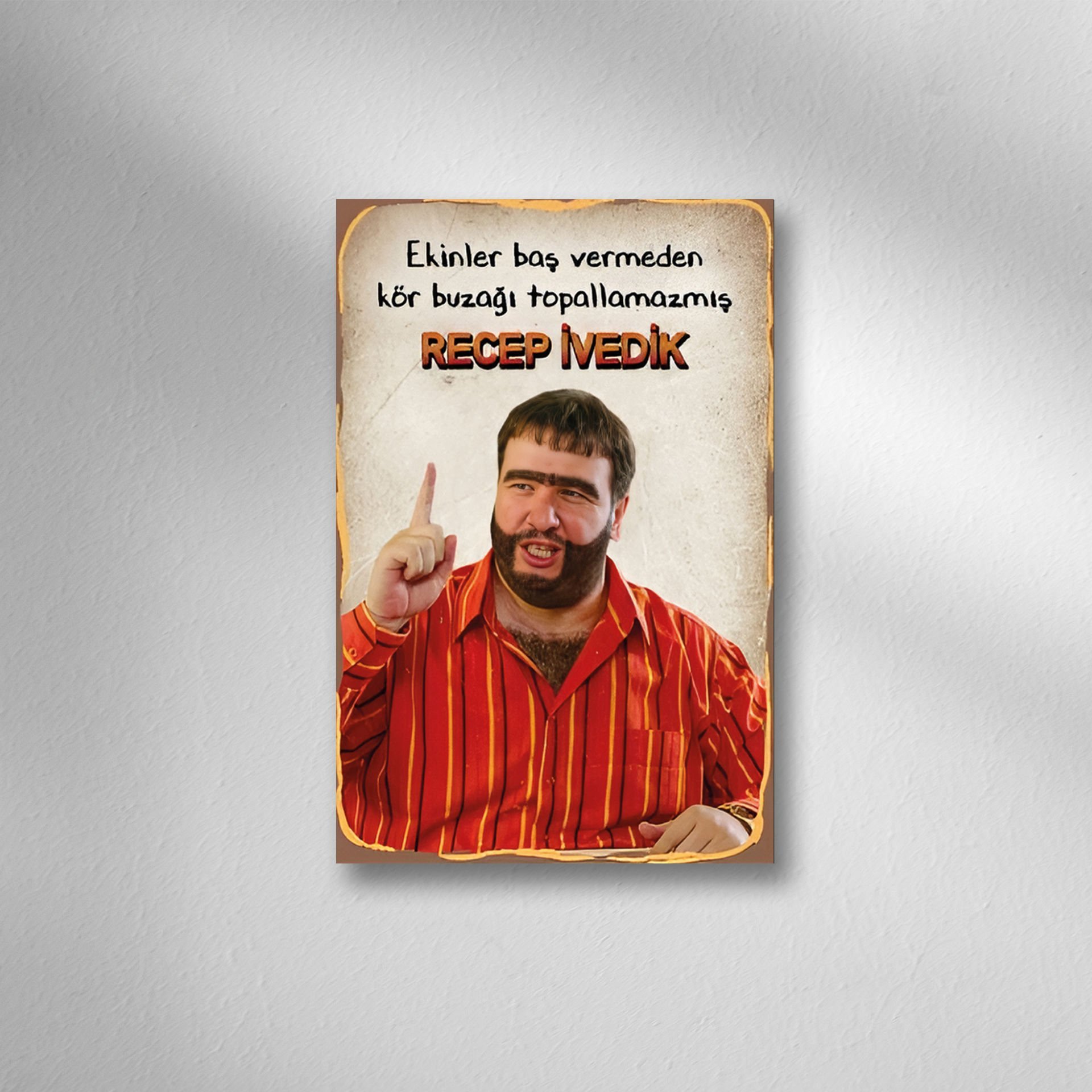Recep İvedik Retro Ahşap Poster