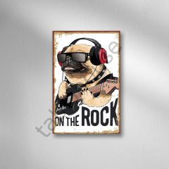 On The Rock Retro Ahşap Poster