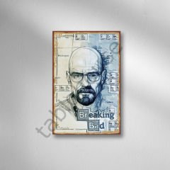 Breaking Bad Retro Ahşap Poster