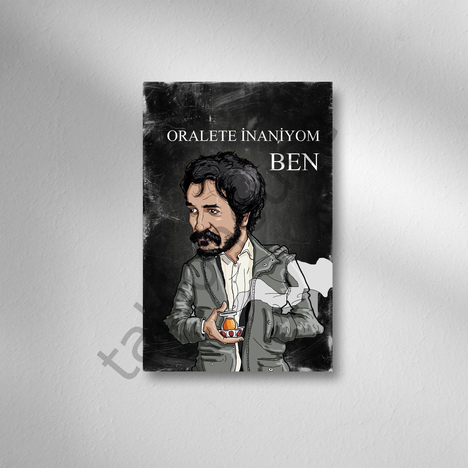 Retro Ahşap Poster
