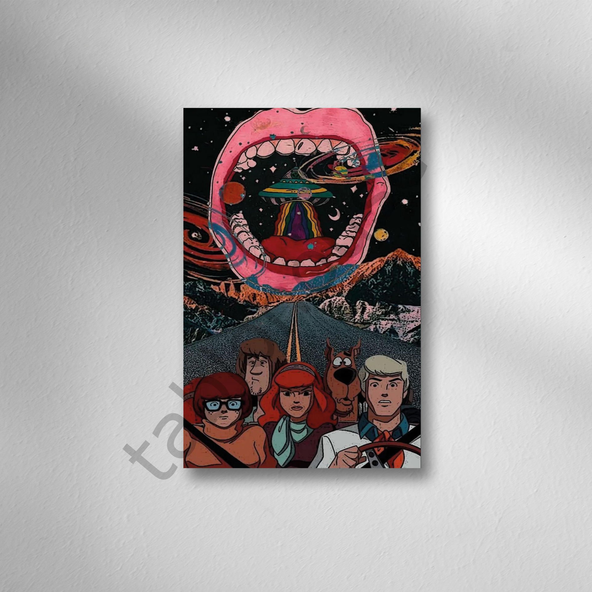 Scobby Do Retro Ahşap Poster