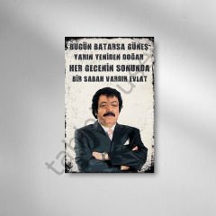 Müslüm Gürses Retro Ahşap Poster